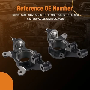 2PC Steering Knuckle for Honda CR-V l4 2.4L 2002-2006 Front Drvier & Passenger - Picture 1 of 14