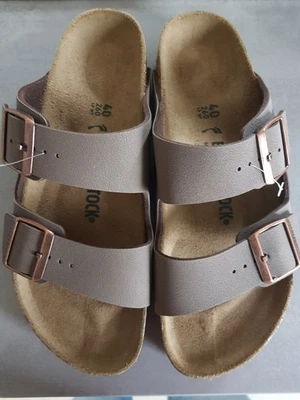 BIRKENSTOCK Damen Pantolette Arizona in Braun,Gr 40,Neu - Bild 1 von 4