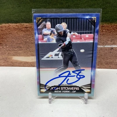 2019 Blowout Cards Test Issue Autographs #4 Josh Stowers Auto Rookie Card - Image 1 of 2