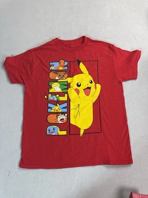 Pokemon Pikachu Charmander Eevee Squirtle Juvenil XS Camiseta Gráfica Roja Híbrida Foto 1 de 4