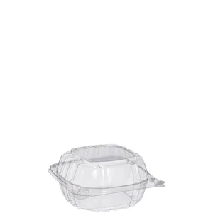 Contenedor con bisagras transparentes de 6 pulgadas, 6,0 X 5,8 pulgadas (caja de 500) - Imagen 1 de 12