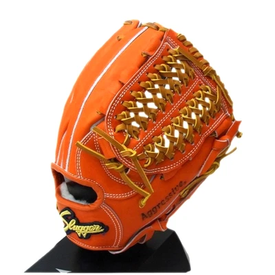 Guante de campo Kubota Slugger KSG-MS-1 DERECHO F naranja/bronceado cuero de dirección Japón Foto 1 de 4