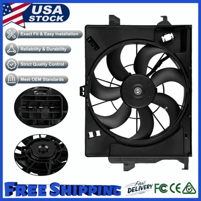 OEM Radiator Cooling Fan Fit 12-13 Hyundai Accent 2012-2017 Kia Rio 1.6L 620-442 Foto 1 de 4
