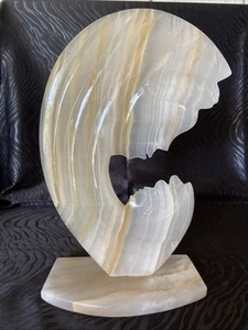 Vintage Onyx Madonna And Child Statue 10 1/2” Tall - Picture 1 of 6