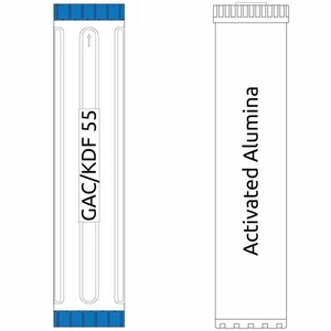 20-inch Big Blue 2 Stage Filter Kit with Activated Alumina & KDF 55 - Picture 1 of 1