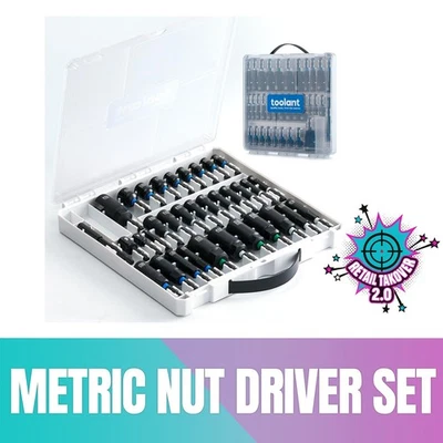 TOOLANT Impact Magnetic Nut Driver Set - 34pcs - Impact Driver Bit Set - Image 1 of 4