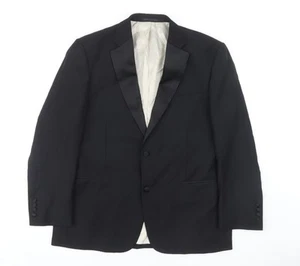 Samuel Windsor Men's Black Wool Tuxedo Blazer, Size 42S - Picture 1 of 12