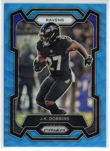 Panini Prizm J.K. Dobbins #26 Blue Wave Prizm 2023/199 - Imagen 1 de 2