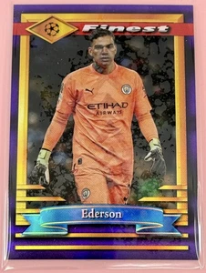 Topps Finest Flashback UCC Ederson Manchester City 08/15 Purple 22/23 #27 - Picture 1 of 4