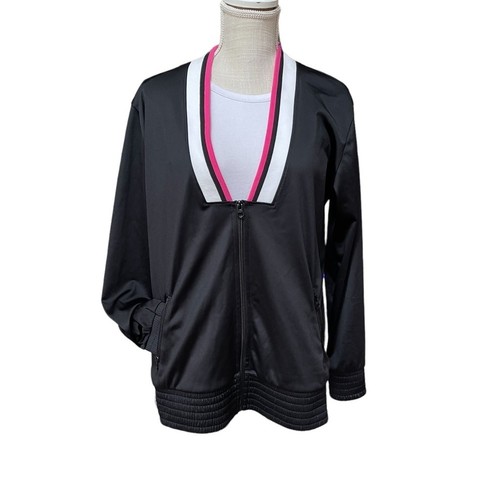 UNDERCOVER Giacca oversize Victoria Sport Tops donna nera con zip davanti taglia: S