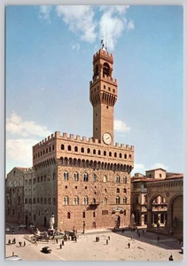 Kontinentale Postkarte Florenz Italien Piazza della Signoria - Bild 1 von 2