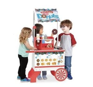 Nuevo carro de comida de madera con ruedas Melissa & Doug Super Duper Donut & Taco - Imagen 1 de 18