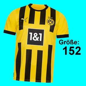 NEUES Original Puma BVB Kinder Trikot gestreift Größe 152 Borussia Dortmund NEU - Bild 1 von 13