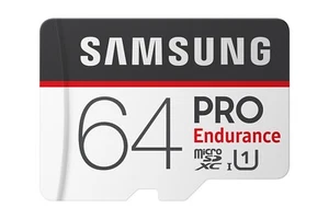 Samsung PRO Endurance 64GB microSDXC 100MB/s UHS-I Memory Card with Adapter-UK - Picture 1 of 9