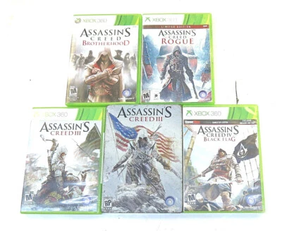 Lot of 5 Assassin's Creed Microsoft Xbox 360 - Image 1 of 4