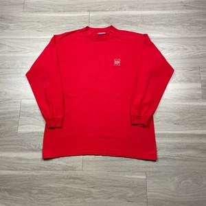 Vintage Nebraska Cornhuskers Shirt Mens Large Red Football NCAA 90s Long sleeve - Picture 1 of 9