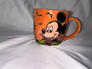 Rare Disneyland Halloween Mickey Mouse Vampire Boo To You Coffee Mug Cup Lustre - Picture 1 of 8