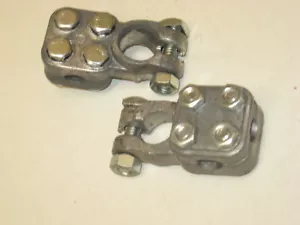 1 PAR de conectores terminales de batería de 3 vías, mfg desconocido - Imagen 1 de 1