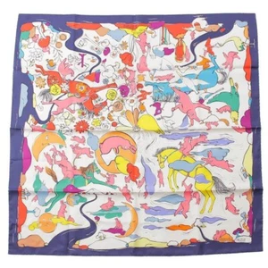 Hermes Carre 90 Silk Scarf Mille Et Un Lapins Thousand And One Rabbit - Picture 1 of 9