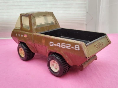 TONKA G-452-8  METAL ARMY PICK UP TRUCK VINTAGE 1970's VGC - Image 1 of 4