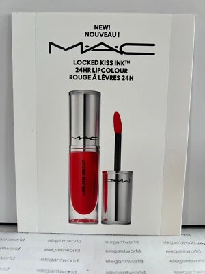 MAC Locked Kiss Ink 24HR Lip Color Ruby True Mischief Most Curious SEALED Sample - Image 1 of 2