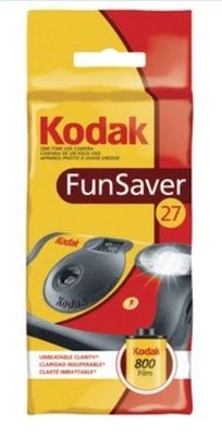 Kodak One Time Single Use Funsaver Flash Camera, 27 Exposure - Image 1 of 3