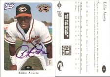 Eddie Acosta Signed 1996 Best Delmarva Shorebirds #4 Card Auto AU