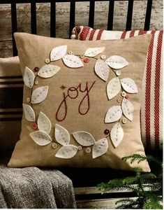 Joy Pillow Quilt Pattern Pieced/Applique/Embroidery CM - Picture 1 of 1