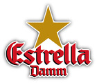 Estrella Damm Beer Car Bumper Sticker Decal - 9'', 12'' or 14''