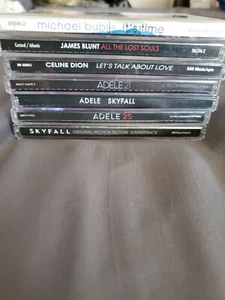 Lot of 4 Vocalists, Adele, Celine Dion, Michael Buble, James Blunt CD lot - Picture 1 of 1