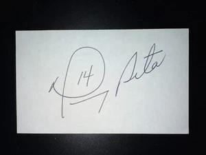 Manny Acta, NATIONALS (2007 Debut) SIGNED 3x5 Index Card (HS) - Bild 1 von 1