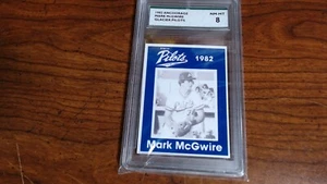 MARK MCGWIRE 1982 Anchorage Glacier Pilots RC Minor League Card SPA 8 NM-MT (C) - Picture 1 of 4