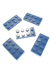 New Lego 5x Dark Blue Plate 2 x 4 3020