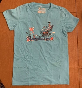 Threadless T-Shirt Girly Medium Blue Strangers With Candy - Picture 1 of 3