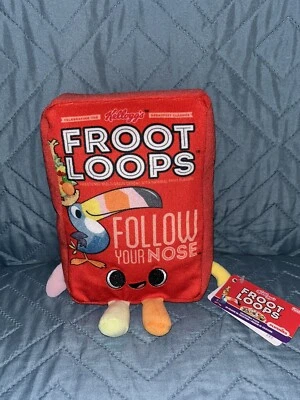 New With Tags Plush Kellogg's Froot Loops Cereal Box Funko POP! T - Image 1 of 4