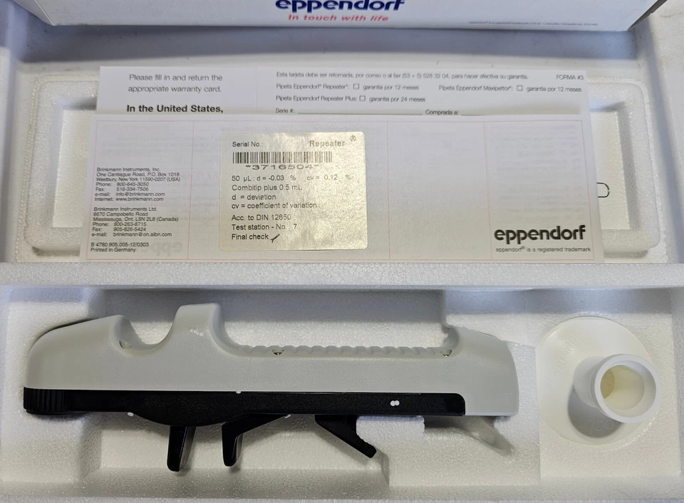 Eppendorf Multiette 4780 中继器 移液器 全新 — 第 1/3 张图片