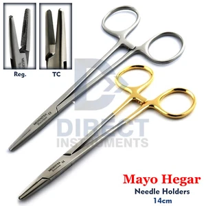TC Mayo-Hegar Needle Holder Driver Surgical Suture Piercing Locking CE - Picture 1 of 13