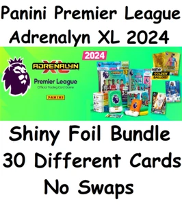 30 tarjetas de papel de aluminio PANINI ADRENALYN XL XL PREMIER LEAGUE 2024/paquete brillante sin cambios - Imagen 1 de 3