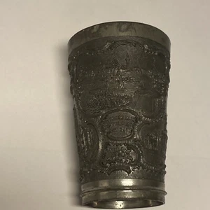 Vintage Souvenir pewter cup or tumbler of Pittsburgh Pennsylvania - Picture 1 of 10