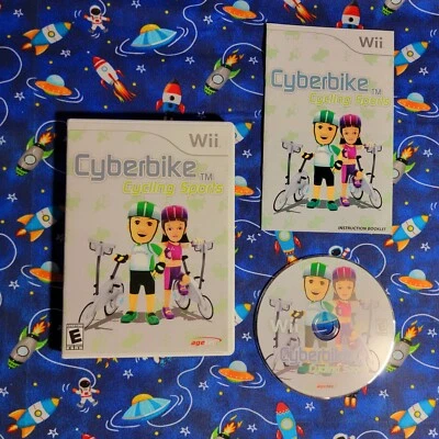 Cyberbike Cycling Sports Wii NTSC US Version Rare Complete CIB Tested MINT - Image 1 of 4