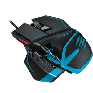 Mad Catz R.A.T TE 8200dpi Gaming Maus 9 Tasten Laser ergonomisch schwarz RAT TE - Bild 1 von 6