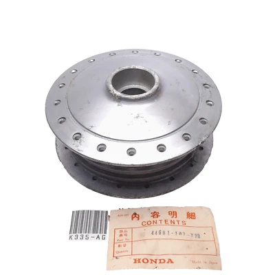 Rueda buje delantero Honda CB100 CL100 CB125 CB125S CL90 S90 CS90 S110 NUEVO DE STOCK Foto 1 de 4