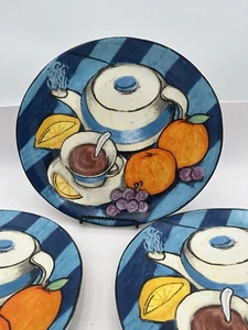 Preowned (4) Misono Teatime #4912 Dinner Plates 11.5” Dinnerware Fruit - Picture 1 of 7