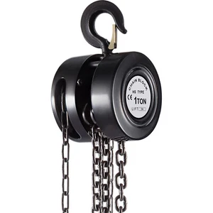 VEVOR Bloc de chaîne de levage à chaîne 1 tonne acier de levage de 10 pieds noir - Foto 1 di 12