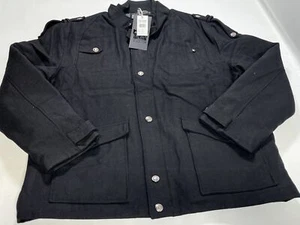 Mens Tool Jeans Black Urban Winter Coat Jacket 2XL NEW - Picture 1 of 5