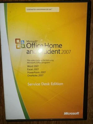 Microsoft ~ Office Home and Student 2007 ~ Service Desk Edition ~ W/ Product Key - Image 1 of 3