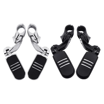 Clavijas de pie de protección de motor de carretera de ángulo corto Pegstreamliner de 1 1/4" para Harley Foto 1 de 4