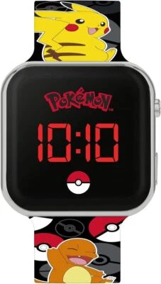 PEERS HARDY - POKEMON BLACK LED WATCH WITH PRINTED CHARACTER STRAP MERCHANDISE - Image 1 of 3
