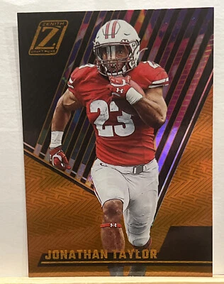 2023 Chronicles Draft Picks JONATHAN TAYLOR *Zenith Orange Foil Parallel!* 🔥 - Image 1 of 2