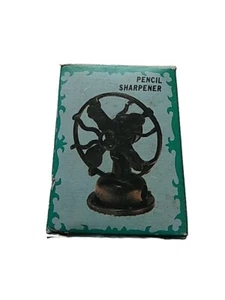 Vintage Miniature FAN Pencil SHARPENER Diecast - 3" - Picture 1 of 1